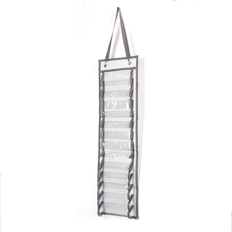 Wall Mounted Vinyl 14 Roll Storage Rack Hanging Compartment Bag (with Hook)