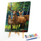 #A Woods Animal Oil Paint By Numbers Kit DIY Acrylic Painting on Canvas Framel