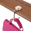 Portable Handbag Hook Foldable Desk Bag Purse Metal Holder Hanger Gifts(A) Newly