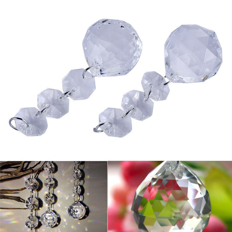 10pcs Acrylic Crystal Bead Garland Chandelier Hanging Wedding Party Decor