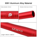25.4x540mm MTB Bike Aluminum Alloy Handlebar Riser Bar Ultra Light (Red)