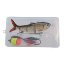 Robotic Fishing Lure Electric Wobbler 4-Segment Auto Swimbait USB (BL-379) Newly