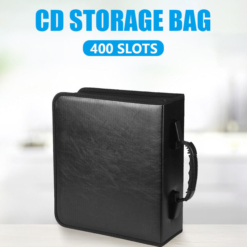 PU Leather CD DVD Wallet Holder Bag Album Disc Organizer Storage Carrying Case