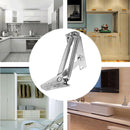 2pcs 80 Degree Sprung Hinges Cabinet Door Lift Up Stay Flap Top Support Newly