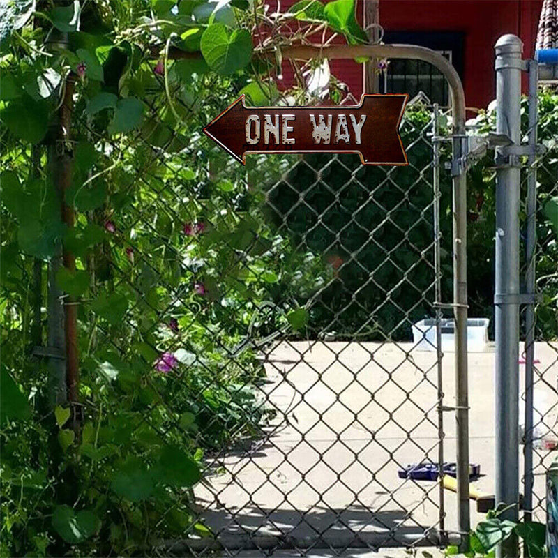 ONE WAY Metal Retro Tin Sign Art Poster Iron Painting Home Decor Accessories