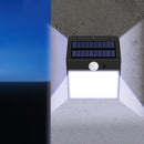 Solar Outdoor LED Wall Lamp PIR Motion Sensor Sunlight Garden Decor (White)