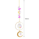 Star Moon Sun Crystal Suncatcher Lighting Accessories Curtain Home Garden Dec