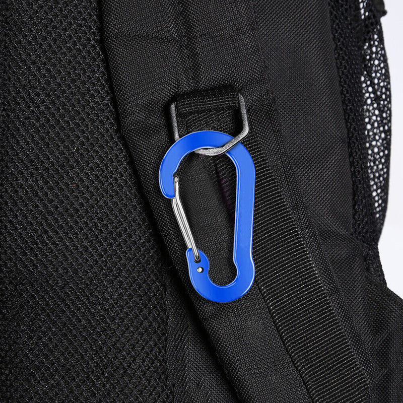 6pcs Outdoor Camping Carabiner Quick Hanging Buckle Climbing Survival Equipme