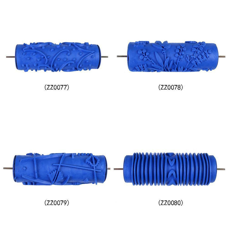3pcs DIY Rubber Embossed Paint Roller Wall Texture Stencil Brush(ZZ0080)