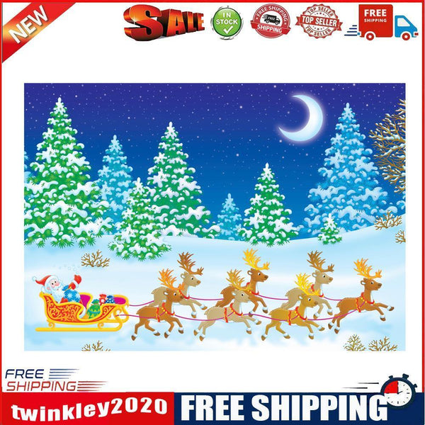 5D DIY Christmas Eve Diamond Painting Cross Stitch Embroidery Decor Craft