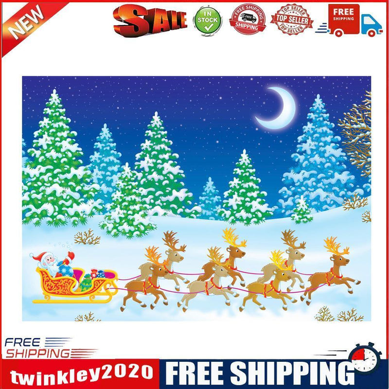 5D DIY Christmas Eve Diamond Painting Cross Stitch Embroidery Decor Craft