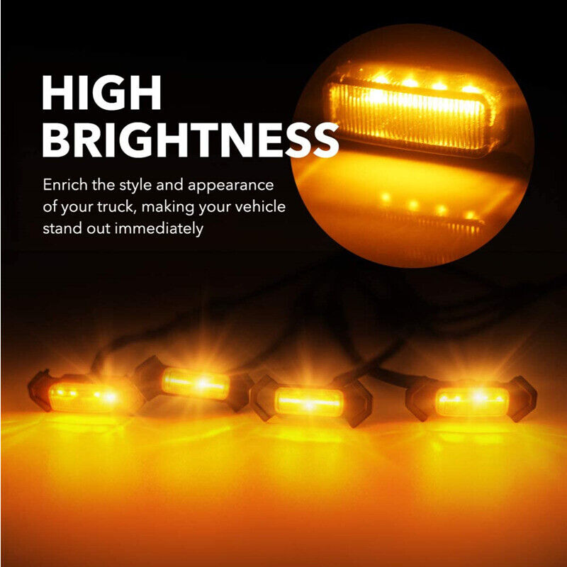 LED Grille Lights Amber Yellow w/Fuse for Tacoma TRD PRO Front Grille 2016-2018