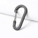 6pcs Outdoor Camping Carabiner Quick Hanging Buckle Climbing Survival Equip