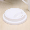 Silicone Insulation Anti-Dust Cup Cover Tea Coffee Sealing Lid Cap(White)
