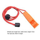 Outdoor Camping Hiking Whistle with Lanyard Survival Emergency Tool (Red)