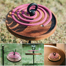 #A Swante Mosquitoes Coil Holder Wood Tray Incense Plate Tray Incense Burner Hol
