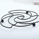 Iron Placemat Pan Pot Mat Holder Stand Round Placemats H4O0 Cookware Mats J0X0