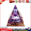 Pyramid Ogan Crystal Energy Tower Nature Reiki Chakra Crushed Stone (D) Newly