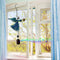 Wind Chimes Hanging Ornament Wind Bell Glass Decoration for Home Garden Porch