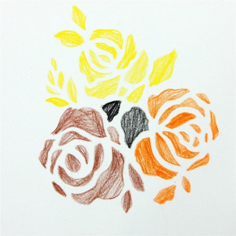 DIY Craft Scrapbooking Embossing Template Flower Pattern Layering Stencils
