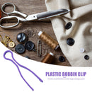 12pcs Bobbin Buddies Holders Thread Clips Sewing Machine Tools (Purple)