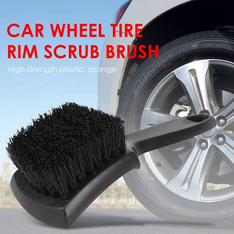 Car Auto Scrub Brush Wheel Tire Rim Cleaning Brush Detailing Washing Access