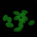 100pcs Hard Luminous Beads Float Balls Fishing Line Stoppers (3.4x5mm Green