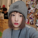 Winter Women Men Knit Ski Beanie Ball Wool Cuff Hat Ski Cap (Gray)