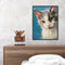 Frameless Oil Paint By Numbers DIY Cat Picture Craft Kit for Home Living Room