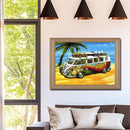 Bus by the Beach Diamond Painting Kits Full Square Drill Home Wall Art Decor