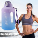 Sports Water Bottle Outdoor Fitness Travel Leakproof Frosted Cups (Purple) Newly