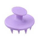 Point Tip Silicone Scalp Shampoo Massage Brush Head Acupoint Comb (Purple) Newly