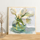 Flower in Glass Vase Oil Paint By Number Kit DIY Acrylic Painting on Canvas