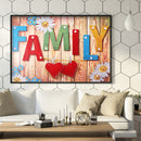 DIY Part Special Shape Diamond Painting Kit 5D Text and flower Drawing Newly