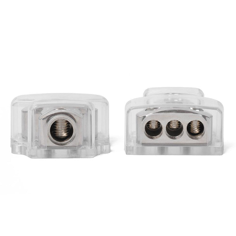 3-Way Car Audio Amp Power/Ground Cable Splitter Power Distribution Block Newly