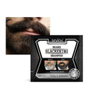 Men`s Beard Mustache Dye Tint Blackening Colour Shampoo T4V7