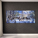 5D DIY Diamond Painting Full Round Drill Wolves Decor Rhinestone Art Crafts Home