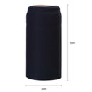 250pcs Pro Wine Bottle Heat Shrink Capsules Caps Bottle Shrink Film (Black)