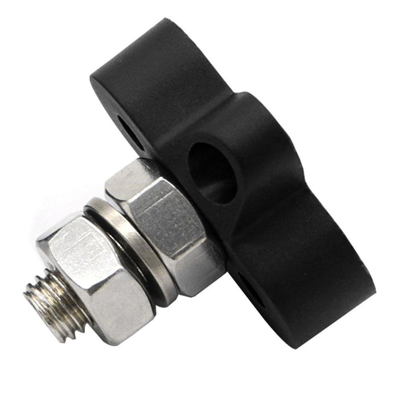 Bus Bar M10 Positive Power Distribution Stud Terminal Block (Black) Newly