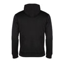 Men Color Block Side Zipper Hooded Sweatshirt Letter Print Pullover(2)(L)