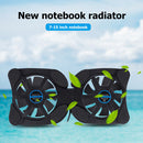 Portable Foldable Laptop Cooler USB Dual Fan Cooling Pad for Notebook Computer