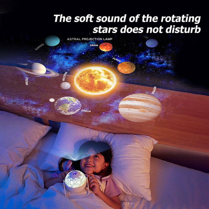 7 in 1 LED Projector Night Light Music Galaxy Star Lamp for Bedroom Decoration