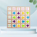 Educational Fish Direction Arrow Match Board Children Color Sensory Puzzle Newly