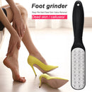 Double Side Stainless Steel Foot Rasp File Dead Skin Callus Remover (Black)
