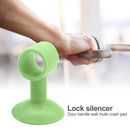 2pcs Anti-collision Doorknob Wall Crash Pad Door Handle Silencer (Green)