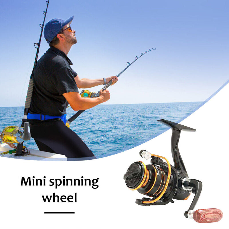 Mini Fishing Reel Spinning Wheel Bearings 5.2/1 Metal Reel Outdoor Fishing Gear