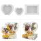 Photo Frame Molds - 3-Piece Silicone Epoxy Mould for DIY Bookends Art Crafts