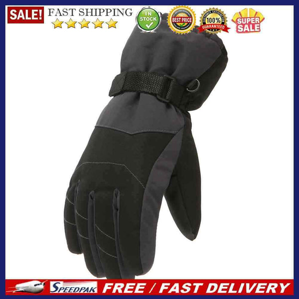 2pcs Winter Thickened Gloves Breathable Windproof Skiing Thermal Gloves Mit