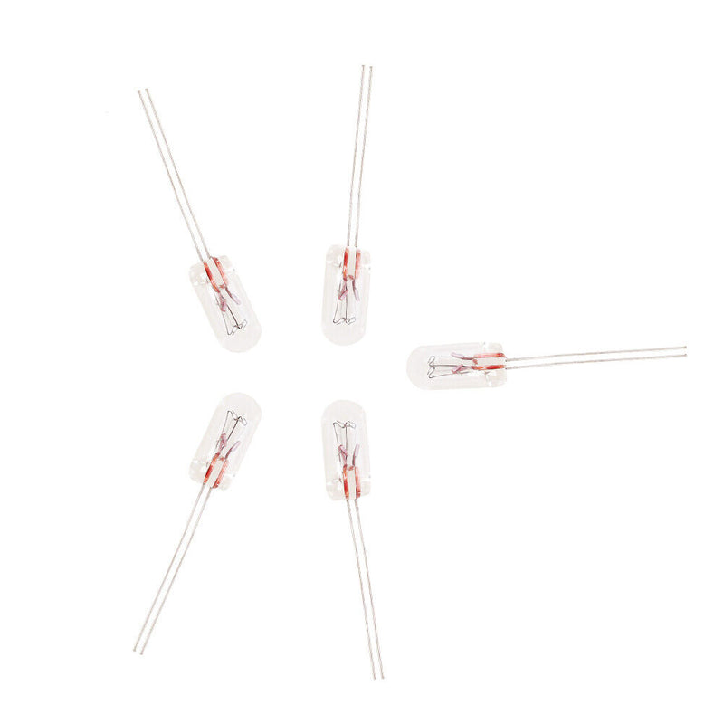 5pcs T5 14V Car Instrument Panel Audio Gear Indicator Light Bulbs Amber Newly