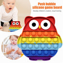 Autism Push Bubble Sensory Toys Desktop Puzzle Anti Stress Toys (Rainbow) Newly